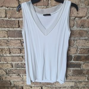 T Tahari White Tank Top